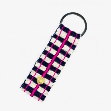 Guanabana Keyring L Beige Black Pink