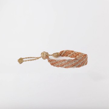 Maayaz Lines Bracelet in Gold Amber