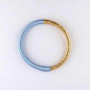Maison Izel Jonc Dahabi Blue Pastel Armband