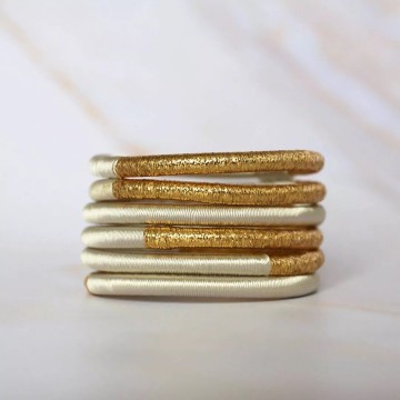 Maison Izel Jonc Dahabi Ivoire Armband