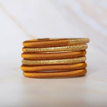 Maison Izel Jonc Dahabi Miel Armband