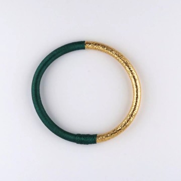 Maison Izel Jonc Dahabi Vert Abyssal Armband