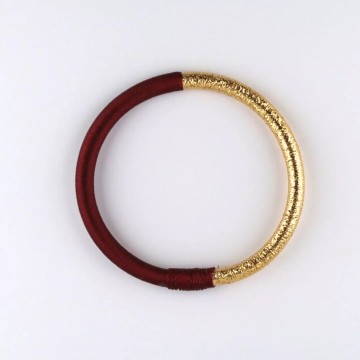 Maison Izel Jonc Dahabi Grenat Armband