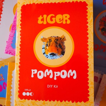 Fat Pom Poms Tiger Pom Pom Diy Kit