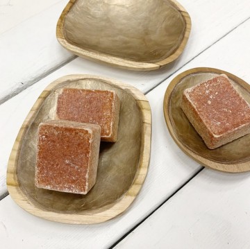 ByBazz Schaaltje Hout + Schelp Capiz XS GOUD