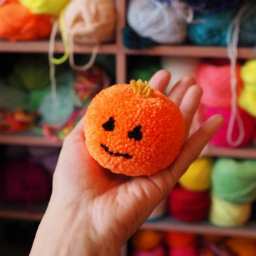 Fat Pom Poms Pumpkin Pom Pom Diy Kit
