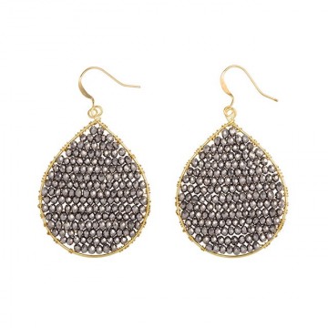 Hinth Oorbellen Balloon Gold Frame Silver