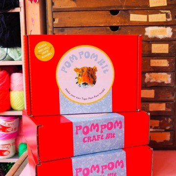 Fat Pom Poms Tiger Pom Pom Diy Kit
