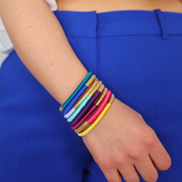 Maison Izel Jonc Dahabi Blue Oasis Armband