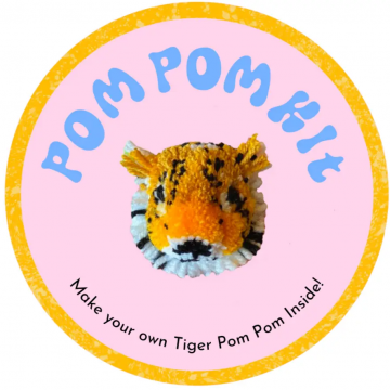 Fat Pom Poms Tiger Pom Pom Diy Kit