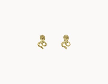 Flawed Cobra Studs Gold Plated