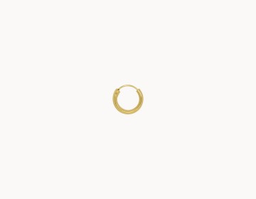 Flawed Plain Hoops 12mm Gold Plated