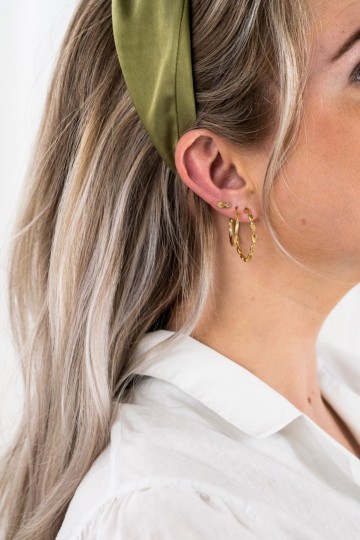 Flawed Ornamental Studs Champagne