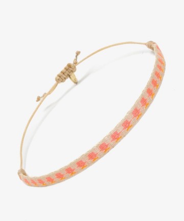 Guanabana Argantina 3 mm Bracelet KIDS Pink Orange