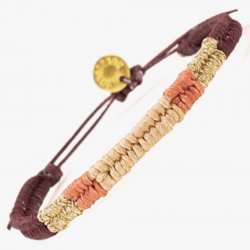 Guanabana Water drops Bracelet Bordeaux & Gold