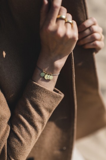 Riverstones Love You Bracelet Verguld