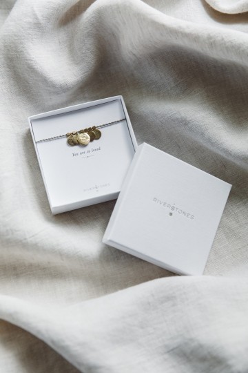 Riverstones Love You Bracelet Verguld