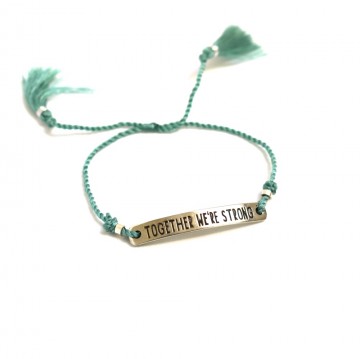 Xzota Armband Together we're Strong Silver Plated