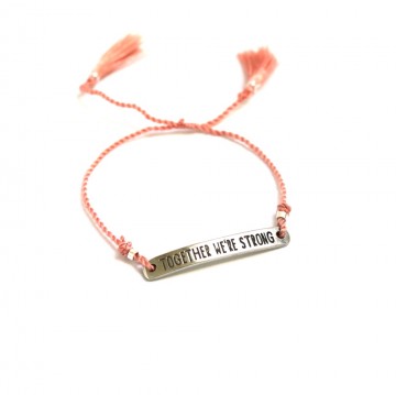 Xzota Armband Together we're Strong Silver Plated