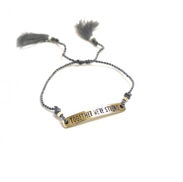 Xzota Armband Together we're Strong Silver Plated