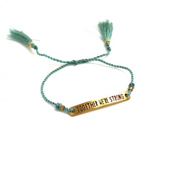 Xzota Armband Together we're Strong Brass