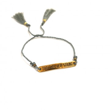 Xzota Armband Together we're Strong Brass