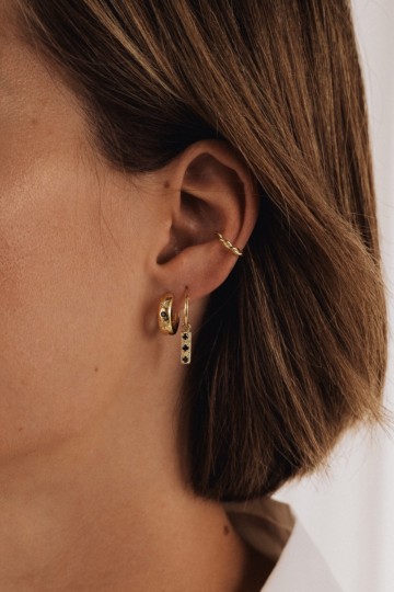 Flawed Triple Bar Hoop