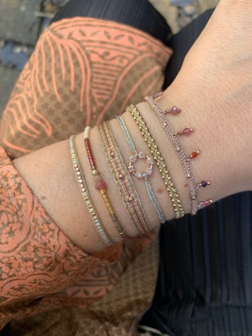 LeJu London Sandcharms Bracelet in Neutral Tones