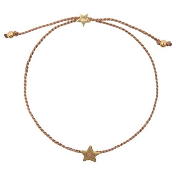 Betty Bogaers Resin Star Bracelet Gold Plated PLAIN