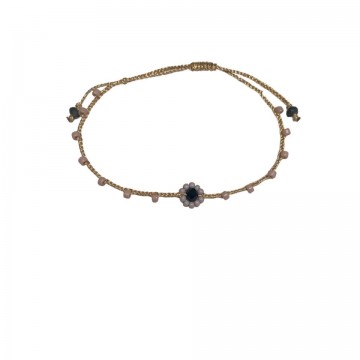 Loffs Armband bloem dunne draad