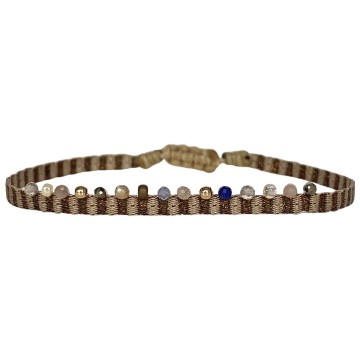 LeJu London  Chic Bracelet with Gold and Gemstones Details