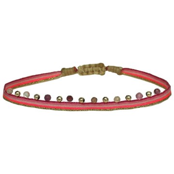 LeJu London Chic Bracelet Pink Gold with Intermixed Stones