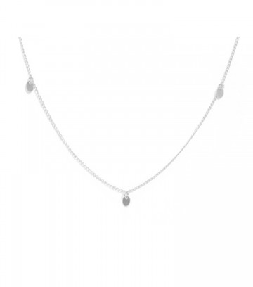 MIAB Jewels Sterling Silver Necklace Oval Spread