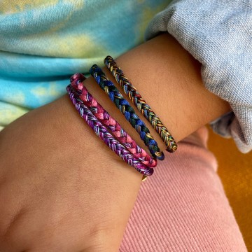 LeJu London Kids Bracelet Trenza Blue Purple 