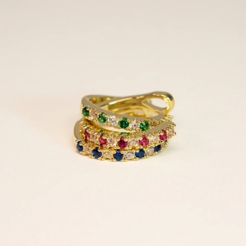 Navy Ear Cuff