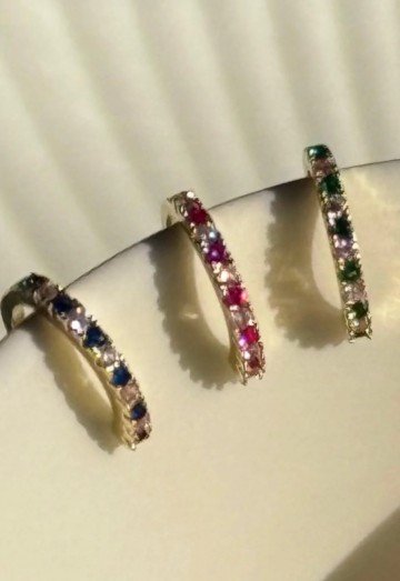 Navy Ear Cuff
